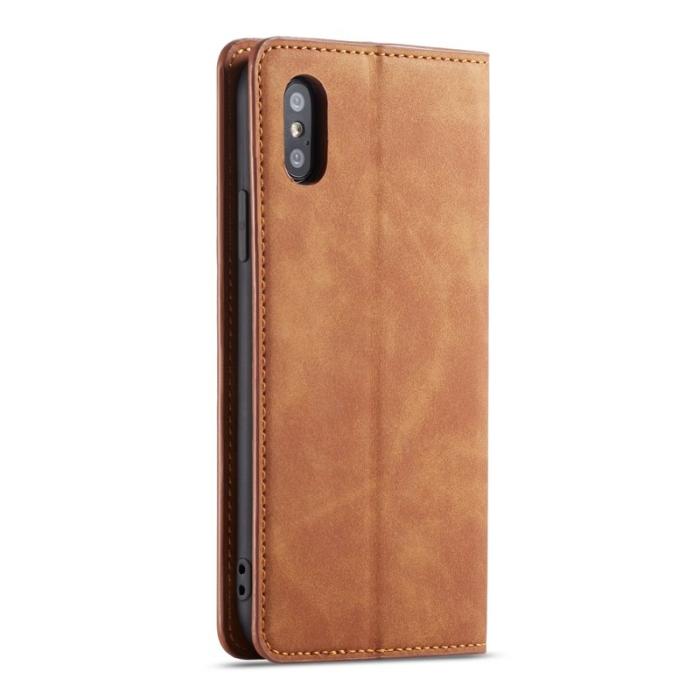 FORWENW - FORWENW Fantasy Series iPhone XS Plånboksfodral Konstläder - Brun