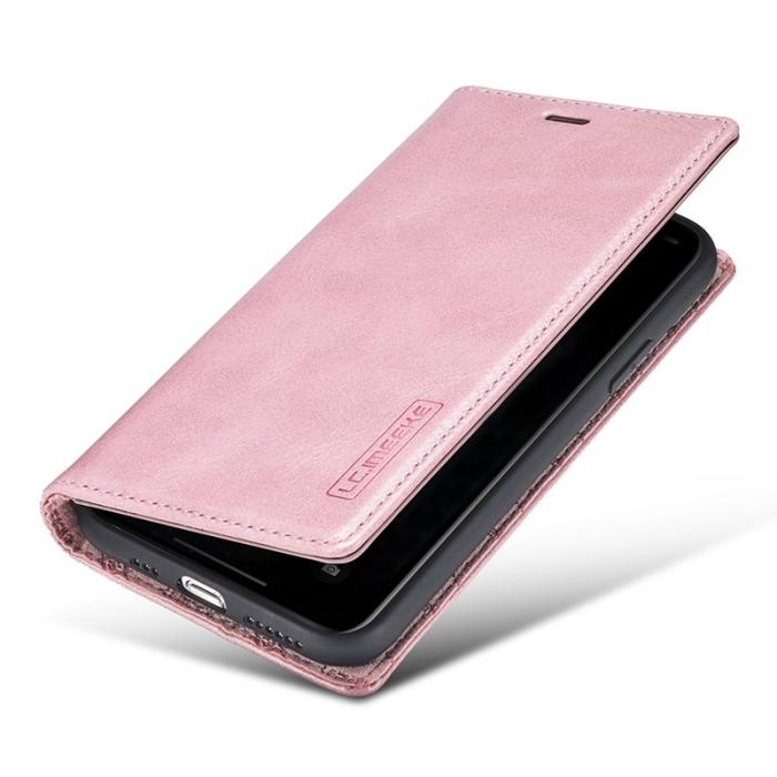 LC.imeeke - LC.IMEEKE iPhone 11 Pro Max Plånboksfodral Konstläder - Roséguld