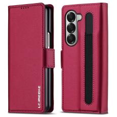 LC.imeeke - LC.IMEEKE L1 f&ouml;r Samsung Galaxy Z Fold6 Pl&aring;nboksfodral Konstl&auml;der - R&ouml;d