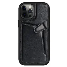 Nillkin - Nillkin Aoge Äkta Läder Fodral iPhone 12 mini - Svart