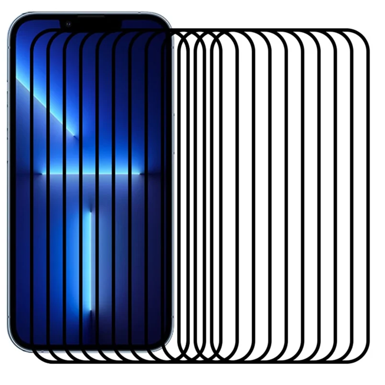 [10-Pack Bulk] iPhone 13 Pro Max/14 Plus Härdat Glas Skärmskydd | 5468 | AlltMobil