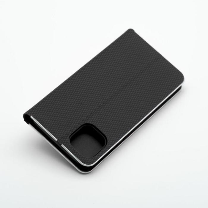 OEM - iPhone 16 Plånboksfodral Luna Carbon - Svart