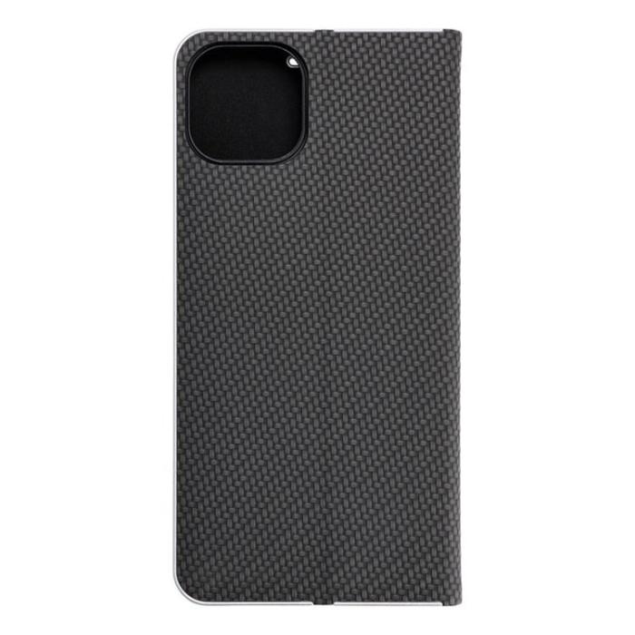 OEM - iPhone 16 Plånboksfodral Luna Carbon - Svart