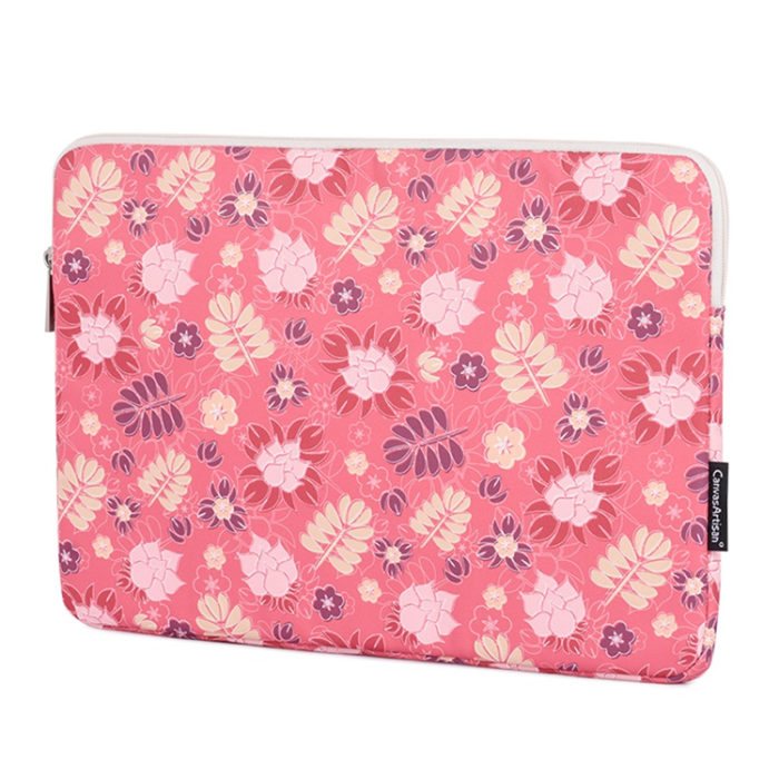 CANVASARTISAN - CANVASARTISAN Datorfodral 14'' Printing Leaf Flower H24-01 - Rosa