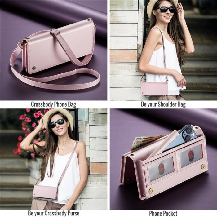 Caseme - CASEME Me10 Crossbody Väskor Zipper - Rosa