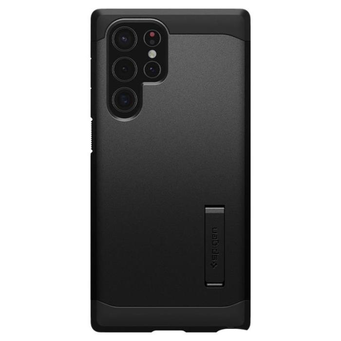 Spigen - Spigen Tough Armor Skal Galaxy S22 Ultra - Svart