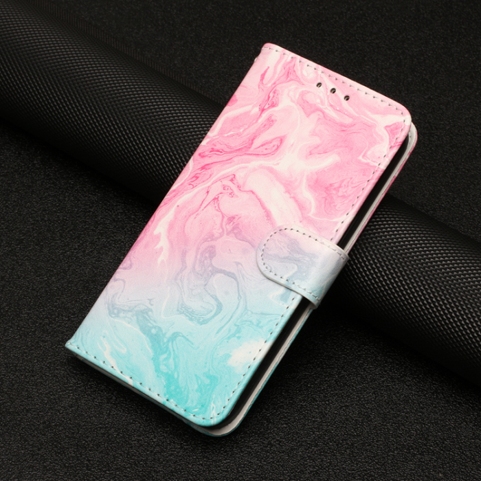 A-One Brand - Sony Xperia 1 VII Plånboksfodral Marble Painted - Rosa Grön