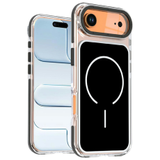 A-One Brand - iPhone Air Mobilskal MagSafe Dual F&auml;rg Shockproof - Svart