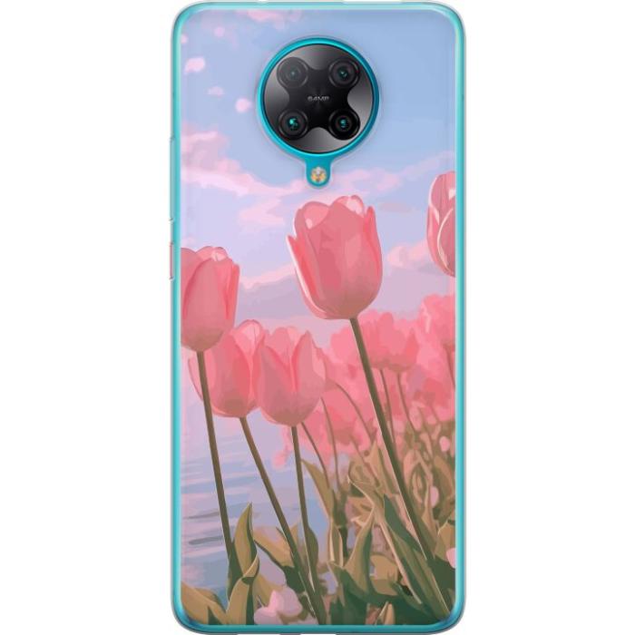 iSecrets - Mobilskal till Xiaomi Poco F2 Pro med Rosa Tulpaner