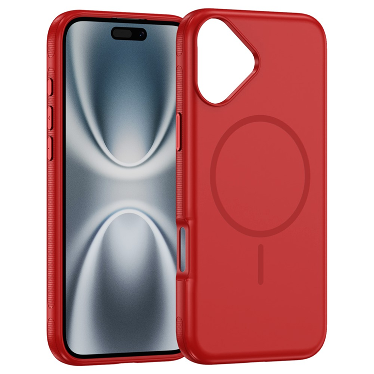 iPhone 17 Mobilskal MagSafe PC + TPU Shockproof - Röd | 2353 | AlltMobil