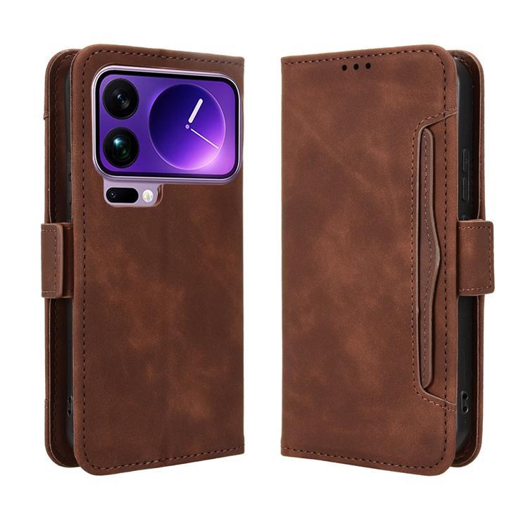 Xiaomi 17 Pro Konstläder Plånboksfodral (Brun) | 2353 | AlltMobil