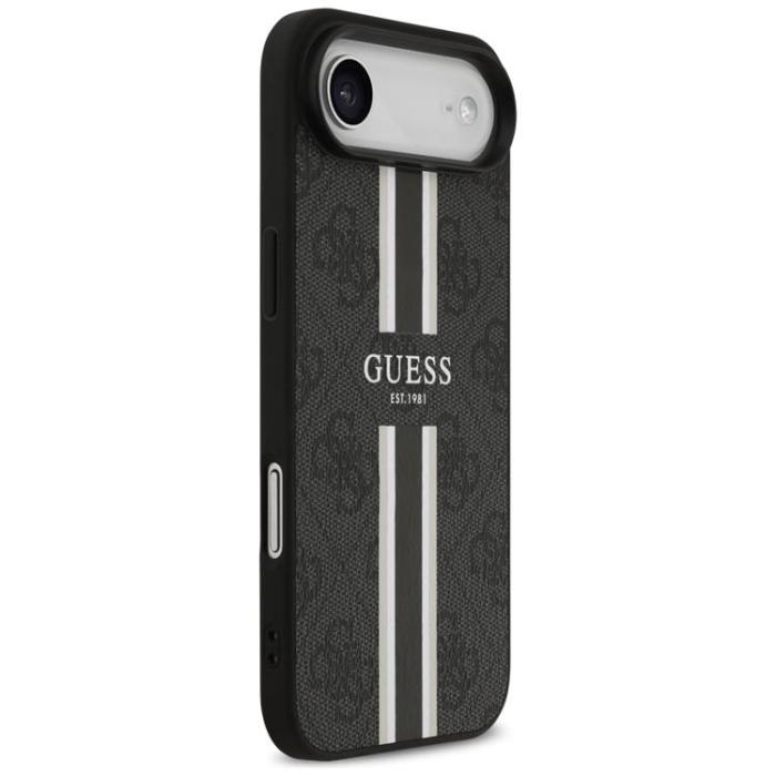 Guess - Guess iPhone 17 Air Mobilskal MagSafe 4G Printed Stripes - Svart