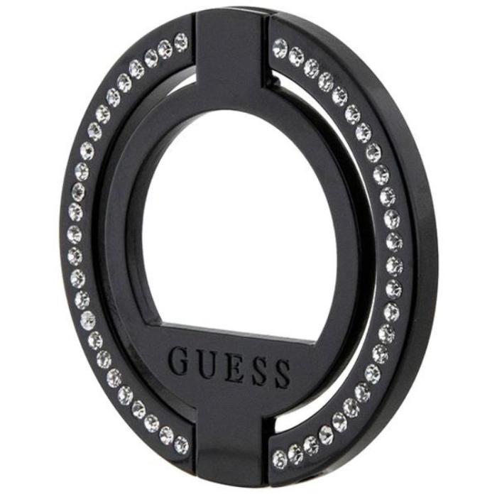 Guess - Guess Ringhållare Magsafe Rhinestone - Svart
