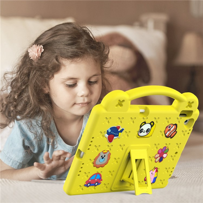 A-One Brand - iPad 10.2 (2021/2019/2020) Skal EVA Kickstand Shockproof - Gul
