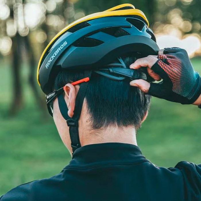 Rockbros - Rockbros Cykelhjälm L - Svart/Gul