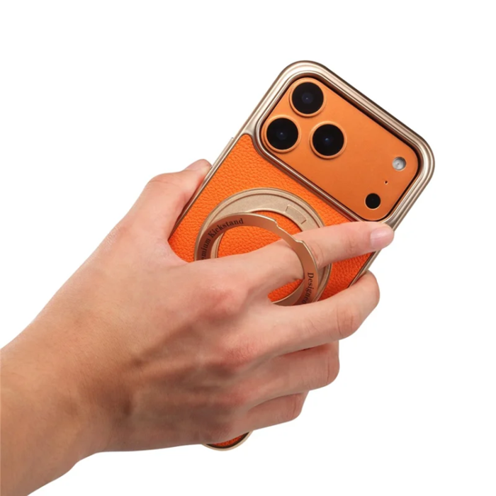 DENIOR - DENIOR iPhone 17 Pro Mobilskal Magsafe D23+2 - Orange