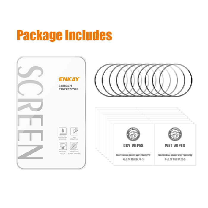 HAT PRINCE - [10-Pack] Hat Prince Galaxy Watch 8 (44mm) Härdat Glas Skärmskydd