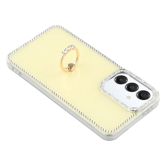 OEM - Samsung Galaxy S26 Plus Skal TPU + PC IMD - Glitter Ljusgul