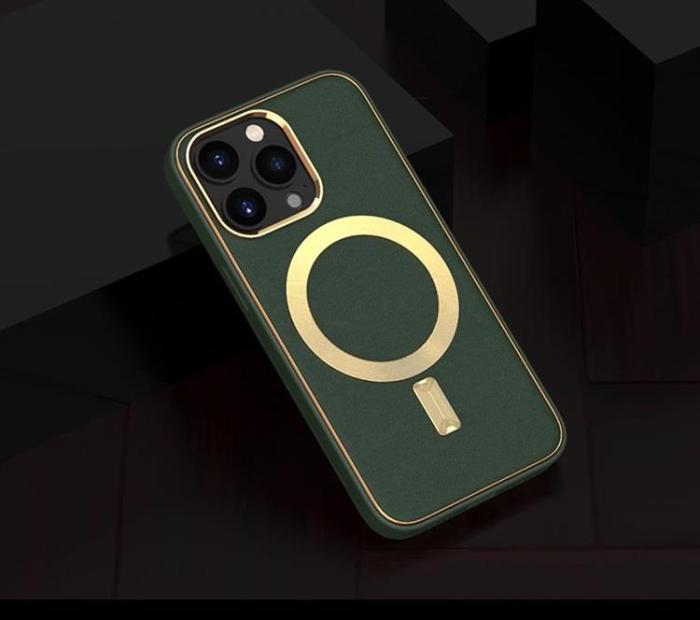 Boom of Sweden - BOOM iPhone 13 Pro Skal Magsafe Läder - Emerald