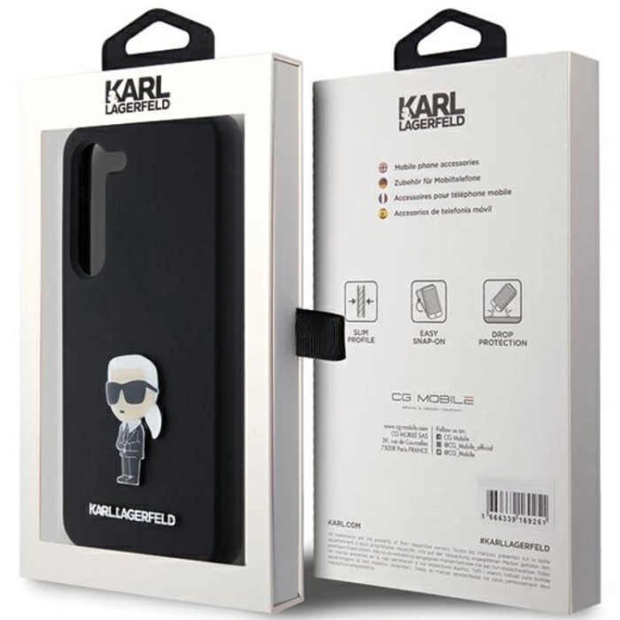 KARL LAGERFELD - Karl Lagerfeld Galaxy S23 Mobilskal Silikon Ikonik Metal Pin