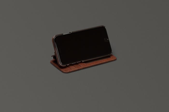 UTGATT5 - Sena äkta läder plånboksfodral till Apple iPhone 6(S) Plus - Brun