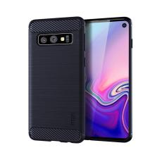 OEM - Carbon Brushed Mobilskal till Samsung Galaxy S10 - Blå