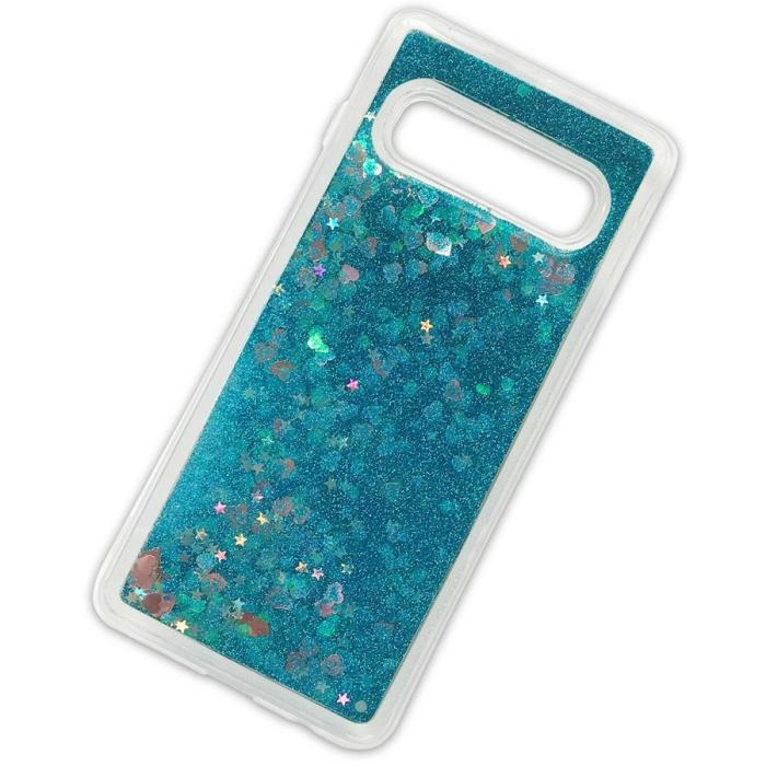 Boom of Sweden - Glitter Skal till Samsung Galaxy S10 Plus - Blå