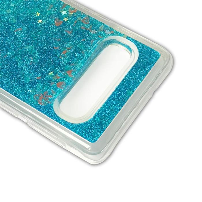 Boom of Sweden - Glitter Skal till Samsung Galaxy S10 Plus - Blå