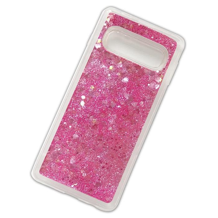 Boom of Sweden - Glitter Skal till Samsung Galaxy S10 Plus - Rosa
