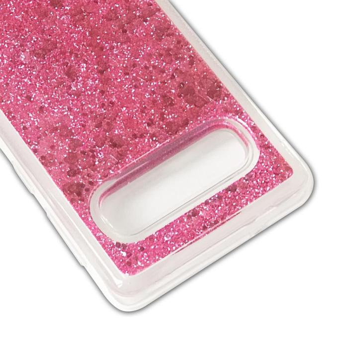 Boom of Sweden - Glitter Skal till Samsung Galaxy S10 Plus - Rosa
