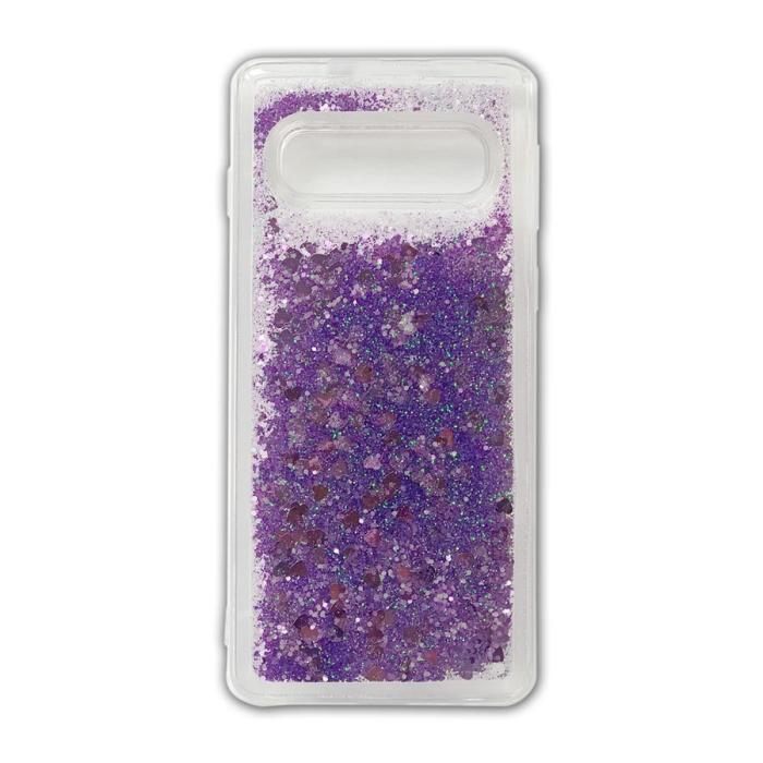 UTGATT1 - Glitter Skal till Samsung Galaxy S10e - Lila
