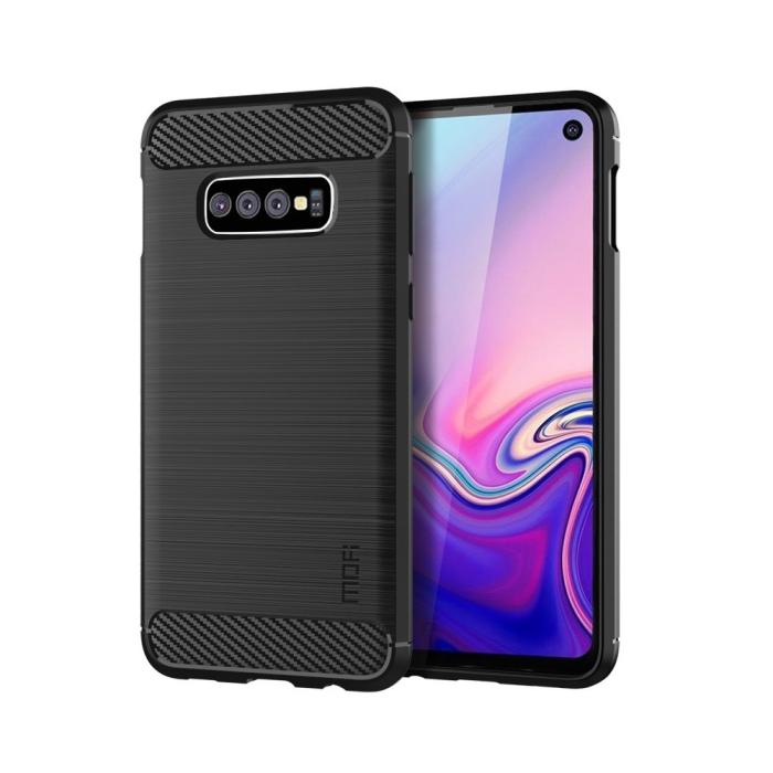 A-One Brand - Carbon Brushed Mobilskal till Samsung Galaxy S10E - Svart