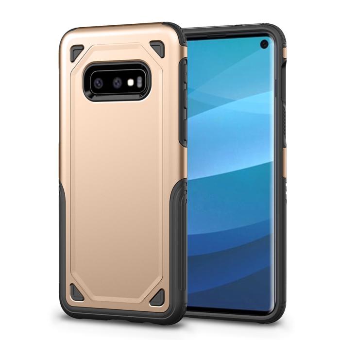 UTGATT5 - Rugged Armor Skal till Samsung Galaxy S10E - Guld