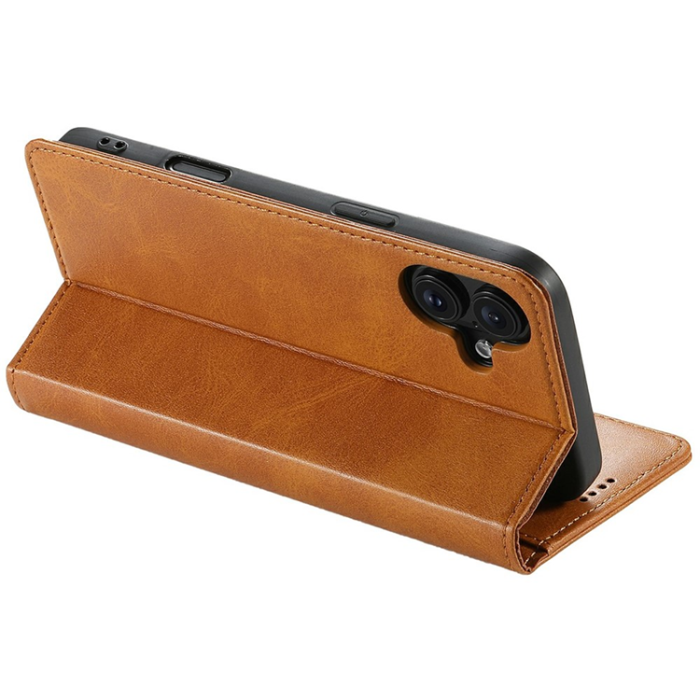 SUTENI - SUTENI iPhone 17 Plånboksfodral PU Läder - Khaki