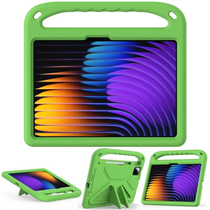 A-One Brand - Xiaomi Pad 7 Pro/Pad 7 Skal EVA Handgrepp Kickstand - Grön