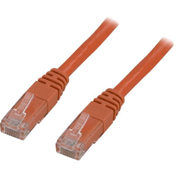 DELTACO UTP Cat6 patchkabel 0.5m, orange | 1867 | AlltMobil