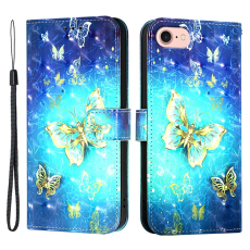 A-One Brand - iPhone 16e Plånboksfodral Printing Pattern Med Rem