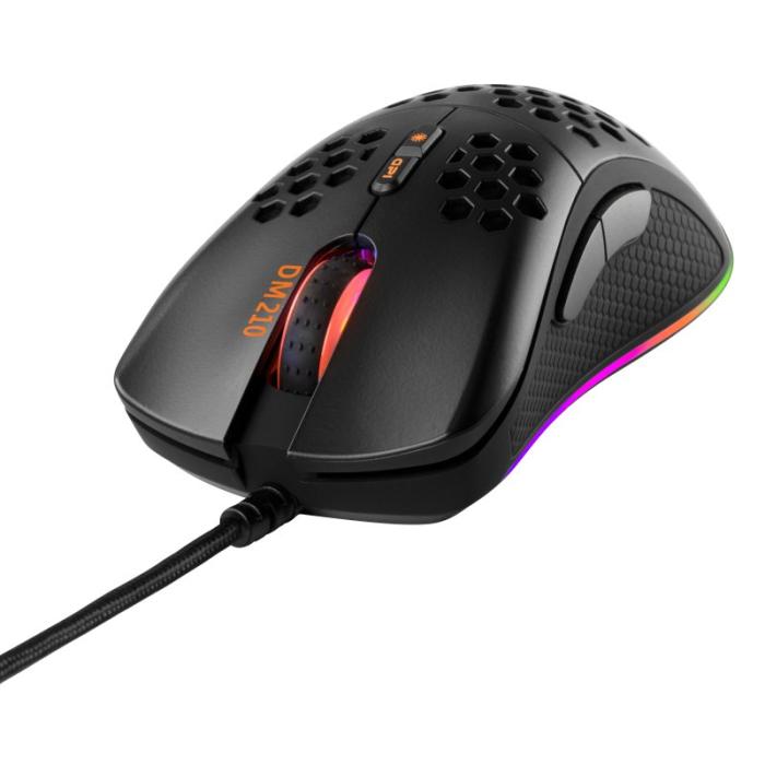 UTGATT1 - Deltaco DM210 lättviktsmus, RGB, svart