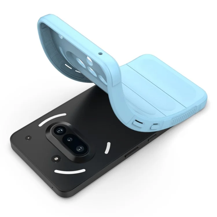 A-One Brand - Nothing Phone (3a) Mobilskal MagSafe Rugged TPU - Blå