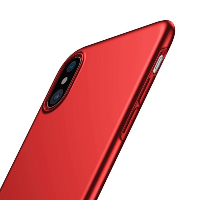 BASEUS - Baseus tunna skal för iPhone XS / X - Röd