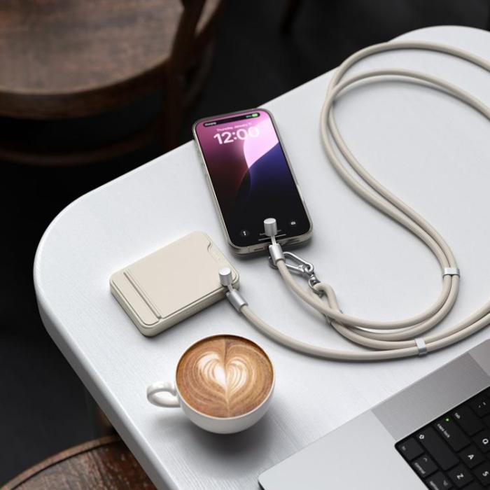 Satechi - Satechi USB-C Nyckelbandskabel Crossbody OntheGo - Sand