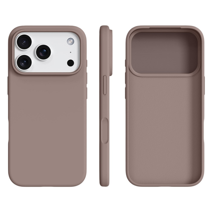 A-One Brand - iPhone 17 Pro Max Mobilskal Anti-Scratch Silikon+PC - Brun