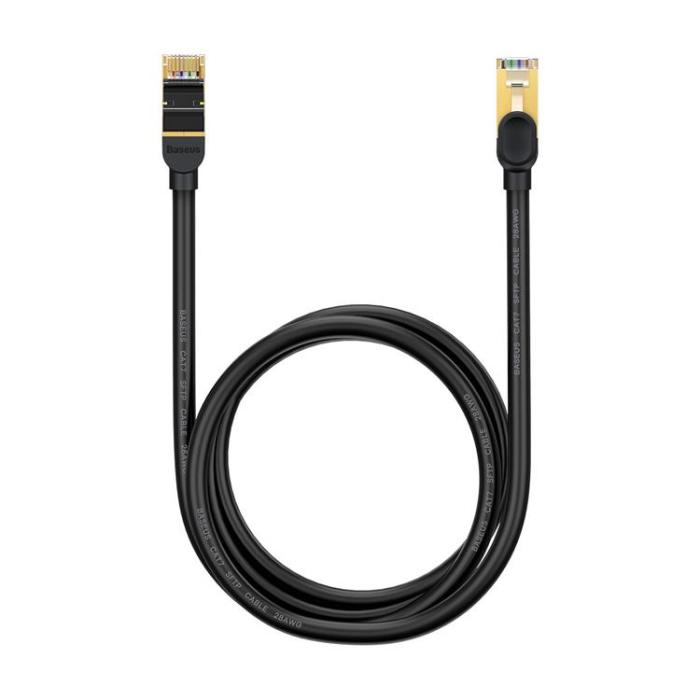 BASEUS - Baseus RJ45 Nätverk Kabel 10 Gbps 1.5 m - Svart