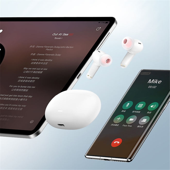 Remax - REMAX Trådlös Hörlurar Bluetooth 5.3 W7N ANC ENC - Vit