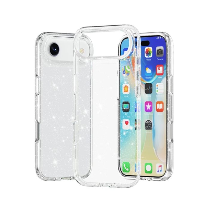 AMORUS - AMORUS iPhone Air Mobilskal Shockproof - GlitterVit