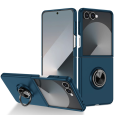 A-One Brand - Galaxy Z Flip 7 Mobilskal Rotatable Ring Kickstand - Mörkblå