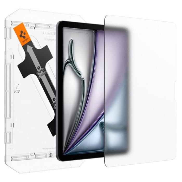 Spigen - Spigen iPad Air 11 (2024) Härdat Glas Skärmskydd Paper Touch - Clear