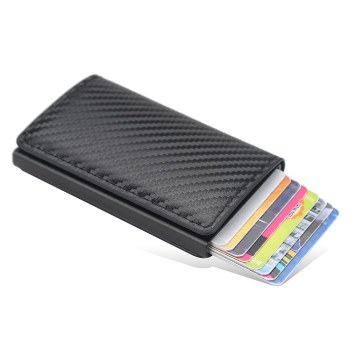 BAELLERRY - BAELLERRY Korthållare RFID Automatic Pop Up PU-läder - Guld