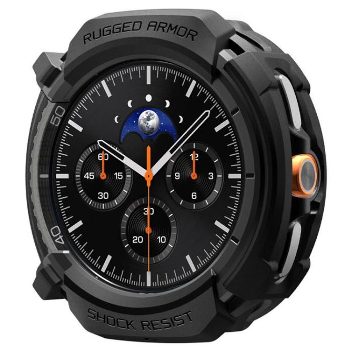 Spigen - Spigen Galaxy Watch 8 Classic (46mm) Skal Rugged Armor - Svart