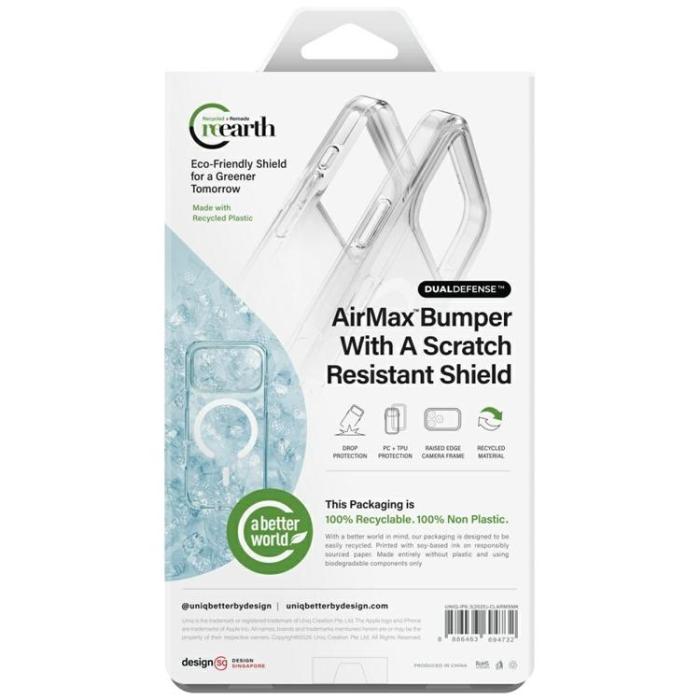 UNIQ - UNIQ iPhone 17 Mobilskal MagSafe Clario - Svart